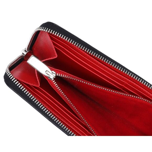 Christian Louboutin Panettone Long Wallet Gray Red Multi Leather Beaded - Picture 7 of 7